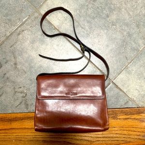 Gianni Conti leather messenger bag
